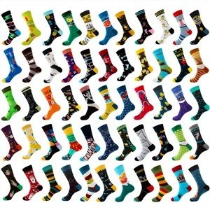 Happy Funny Fashion Jacquard Socks