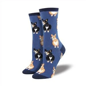 Cute Crazy Jacquard Pup Socks