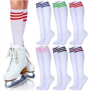 Stripes Over The Calf Tube Socks