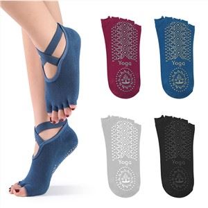 Crew Anti-slip Colorful Five Toe Yoga Socks