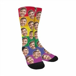Funny Picture On Socks With Faces