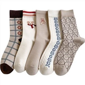 Hot Sale Cute Cartoon Bear Warm Women Socks