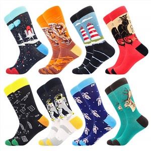 Novelty Crazy Crew Dress Socks