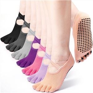Non Slip Gripper 5 Finger Yoga Sock