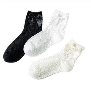 Popular Bow Socks Women