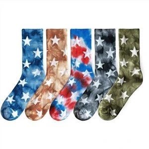 Soft Cotton Fashion Design Tie Dye Socks